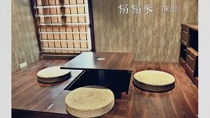 🔥Msia Stock🔥 45/50cm Round Pouf Tatami Cushion Floor Natural Straw Meditation Yoga Chair Mat Home Decor 榻榻米