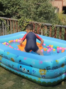 Inflatable Swimming Pool For Kids Air Pump Swimming Pool For Adult Family Indoor/Outdoor