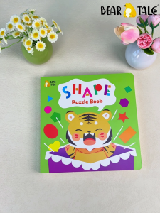 BEAR TALE Shape Puzzle Book Childrens Shape Cognition Book Early Learning For Kids
