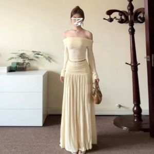 Dear Bird | Bộ 2 Món Dáng Ôm Tay Dài Vai Trễ