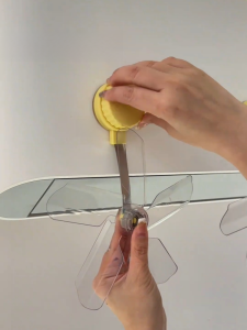 Wall-Mounted Mini Fan Air Conditioning Outlet Windshield Plastic Material Home Dustproof Organizer Small Airflow Guiding Board