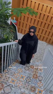 Ameera Abaya Jersey Premium Busana Syar’i Elegan Busui Friendly Nyaman Seharian di Tanah Suci