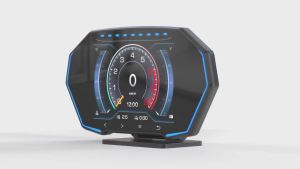 RYSJM | HUD OBD2 Display F11 On-board Computer GPS+OBD Gauge Smart Digital Speedometer Slope Water Temp Fuel Consumption