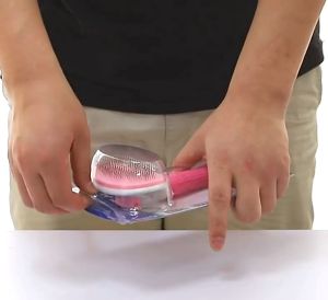 Lược chải lông răng dày cho Chó Mèo có nút bấm nhả lông size lớn - Love Pets Shop