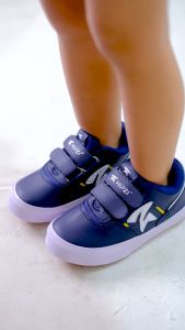 HIPZI Sepatu Sneakers Anak Laki Laki & Perempuan Sekolah Sd Tk Paud Anti Selip Terbaru 2023 HNBN Navy