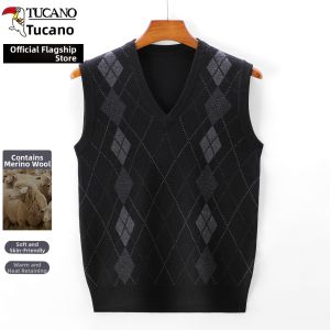TUCANO | Warm Wool-Blend Mens Sweater Vest
