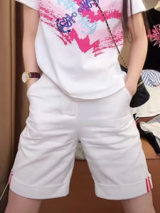 Quần Short Denim Cạp Cao Mùa Hè Mỏng Mới Thiết Kế Thon Gọn Đa Năng Quần Ống Rộng Chữ a Cho Nữ