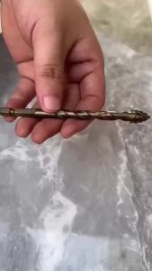 3Pcs Four Edged Eccentric Tile Drill Bits Hex Shank 4/5/6mm Dry Drill Bit for Ceramic Tile Glass Marble Brick Wood Aluminum