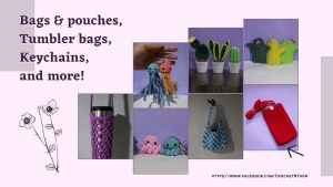Cute Mini Keychain Octopus Crochet Accessories ID Bag White Blue Grey Pink Purple Red