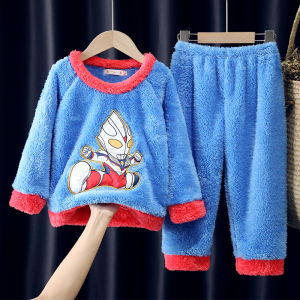 XINQIGUO | Winter Flannel Boy Pajamas Set