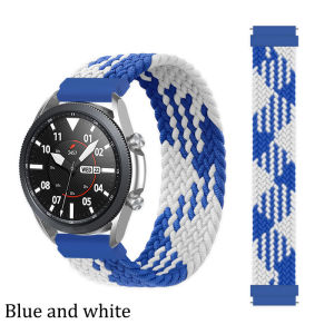 20mm/22mm Braided Solo Loop Strap for Samsung Galaxy watch 4 5/44mm/40mm/active 2/Gear S3 bracelet Huawei watch GT/2/2e/Pro Band