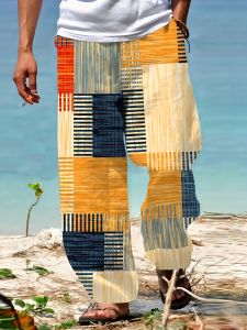 2026 Hot-selling Fashionable New Style Mens Summer Pants Beach Outdoor Vacation Leisure Loose 3D Printed Pants Large Size