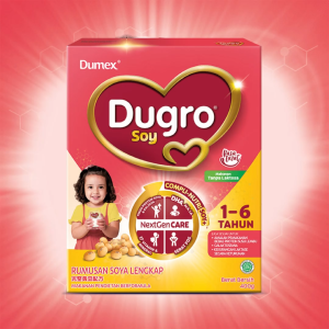 [Lazada Exclusive] Dumex Dugro Soy Tailored Nutrition Milk Formula 1 - 6 years 400g X 48