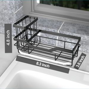 1pc Cleaning Tools Storage Holder Kitchen Stainless Steel Drain Rack for Use in Bathrooms Storage Rooms and Kitchens