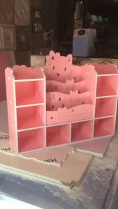 Kệ giá sách Hello Kitty kèm 8 ngăn đựng đồ tự tháo lắp đa năng (khắc tên bé miễn phí)