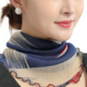HengSong | Chiffon Summer Neck Collar Scarf Ladies Face Cover Masks Silk Bib Sunscreen Variety Sun Protection Circle Scarf Mesh Headband