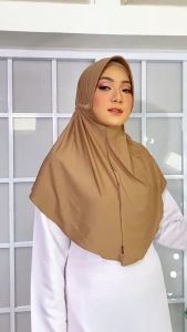 kerudung Instant serut jokowi - kerudung serut belakang - jilbab serut - Jilbab Bergo Serut