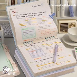 MONLEYTA | Thickened Detachable Square Notebook College Students High School Students Entrance Exam Study Book Rotatable 360 Degrees