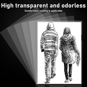 30PCS L Type Folder Clear Transparent A4 Long Plastic Folder L Type Folder Clear Transparent A4 and Long