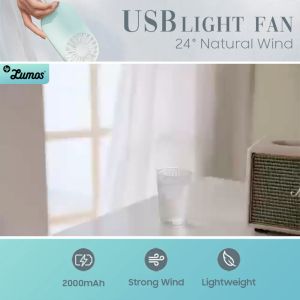 VAREO LIFE Mini Handheld Light Fan 2000mAh Capacity Slim Body Easy To Travel Capacity 900 mAh Micro USB Light Weight 89g