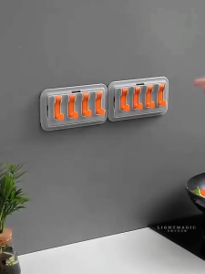 Multifunction Hanger Phone Stand Waterproof Hook Key Hanger Rack Adhesive Wall Mounted Expendable Kitchen