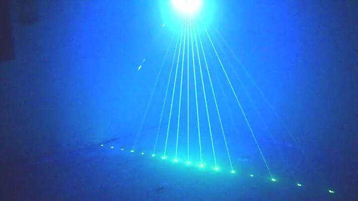 COD Youe Shone Lampu Disco led putar full warna sensor suara musik laser pesta USB RGB 120 Patterns