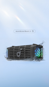 Soundcore Boom 3i โดย Anker ลำโพงกลางแจ้งที่ทนทาน กันน้ำระดับ IP68 เล่นเพลงขณะลอยน้ำ ต้านทานน้ำเกลือ BassUp 2.0 ลำโพงพกพา 50W บลูทูธ 5.3 เวลาเล่นเพลง 16 ชั่วโมง TWS เหมาะสำหรับเรือคายัค/ตกปลา/ตั้งแคมป์