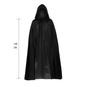 Terror Stitch Halloween Party Cosplay Children Adult Death Black Cloak Halloween Death Skull Skeleton Ball Costume Prop Set