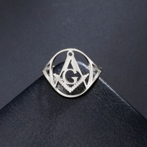 Skyrim | Skyrim Masonic Rings for Men Women Stainless Steel Freemasonry Rings Vintage Punk Jewelry Anniversary Birthday Gifts
