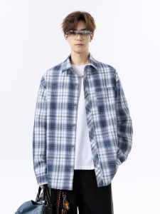 WUKONGYOUHUO | Vintage Plaid Long Sleeve Casual Shirt Loose