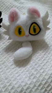 Suzume no Tojimari Daijin Scrunchie Keychain / Gantungan Kunci kucing ekor gerak boneka gantungan kunci Original / Gantungan Tas