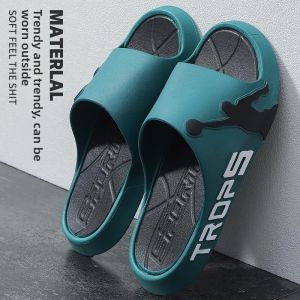 MONLEYTA | Mens Summer Thick Bottom Slip-On Indoor Outdoor Anti-Slip Bathroom Shower Slippers Couples Matching Home Comfortable Sandals