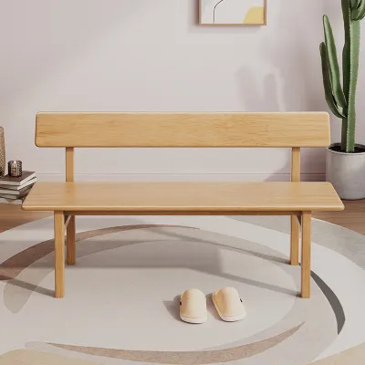 Shoe Changing Bench With Backrest Soft Padded