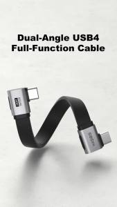 Hagibis | Hagibis USB C to USB C Cable Short 90 Degree Right Angle Type-C Fast Charging Cord L Shape for iPhone 17 Laptop Switch Samsung