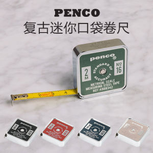 Hightide Pocket Mini 2m Thước Dây Từ Nhật Bản Thép Không Gỉ Kim Loại Di Động Phong Cách Retro Công Cụ Đo Cho Các Dự Án Diy