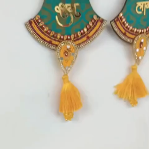 Traditional Reusable Shubh Labh Hanging for Door Entrance | Wall Decor | Diwali Decoration | Festival Decoration (Pack of 2 pcs)
