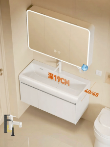 LANGXIANG | Space-Saving Waterproof Honeycomb Aluminum Bathroom Vanity 40cm