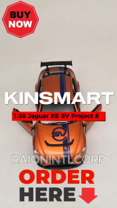 Kinsmart 1:38 Jaguar XE SV Project 8 Diecast Collectible Model Cars RIC (19610) Raion Toys for Boys Toy for Kids