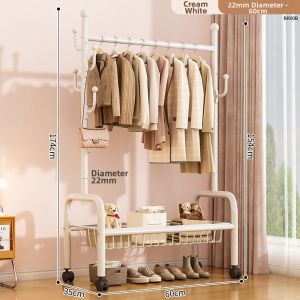 JIAJIESHI | Floor-standing Heavy-duty Metal Clothing Storage Rack