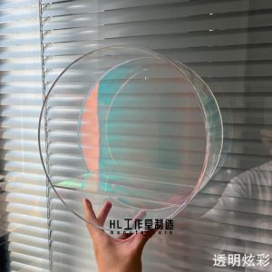 ชั้นหนังสืออะคริลิคใสชั้นวางตุ๊กตาประกอบและลงสีเองไอเดียสร้างสรรค์ติดผนังแบบกลมสำหรับแขวนผนังชั้นเก็บของชั้นวางโชว์ของตกแต่ง