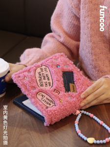 Funcoo Original Design Plush Embroidery Stitching Denim Notebook Notebook Loose-Leaf Replaceable Inner Page Notebook