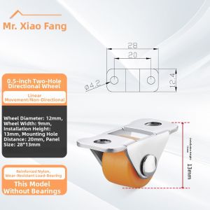 FANGXIANSHENG | Ultra Short Self-Adhesive Mini Universal Wheel