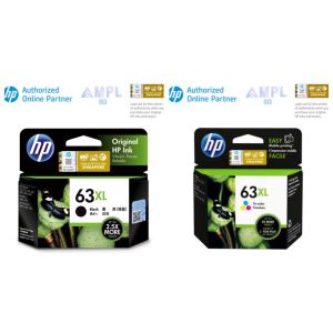Genuine HP 63 Black  HP 63 Tri-color HP 63XL High Yield Black HP 63XL High Yield Tri-color Original Ink Cartridge for HP DeskJet 1110 111221302131213236303632ENVY 45204522OfficeJet 383046505220 63B 63C 63XLB 63XLC 63XLBK 63 hp63xl hp63 63 x