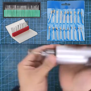 Set Bor Shank Diamond 20PC 3MM Mata Bor Grafir Diamond Burs Point