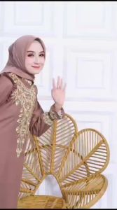 NEW MODEL!! GAMIS MADINA TALITA BAHAN KATUN TOYOBO BORDIR (GOLD) PREMIUM SYARI WANITA MUSLIM MURAH TERBARU // IZDIHAAR MUSLIM STORE.