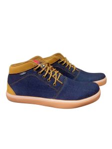 terbaru sepatu pria sepatu sneaker denim semi boots
