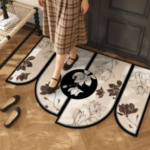 Vintage Yellow French Style Irregular Shape Door Mat