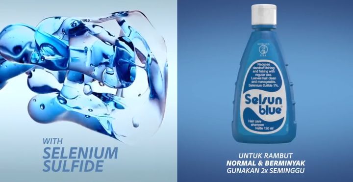 SELSUN Dandruff Shampoo Blue 60ml 120ml || Shampoo Rambut Ketombe || Selsun Original