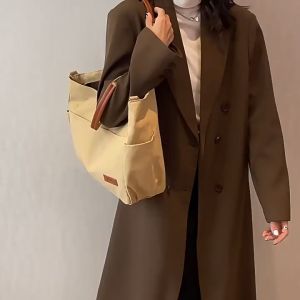 Túi vải đeo chéo nam nữ phong cách thanh lịch túi đeo vai thời trang đựng quần áo phụ kiện đi chơi du lịch đẹp tiện lợi