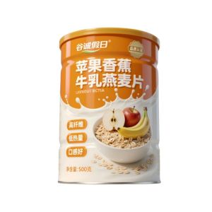 Gu Cheng Holiday / Apple Milk Banana Milk Oatmeal / Instant - No Cooking Required-免煮水果燕麦片冲泡早餐饱腹代餐